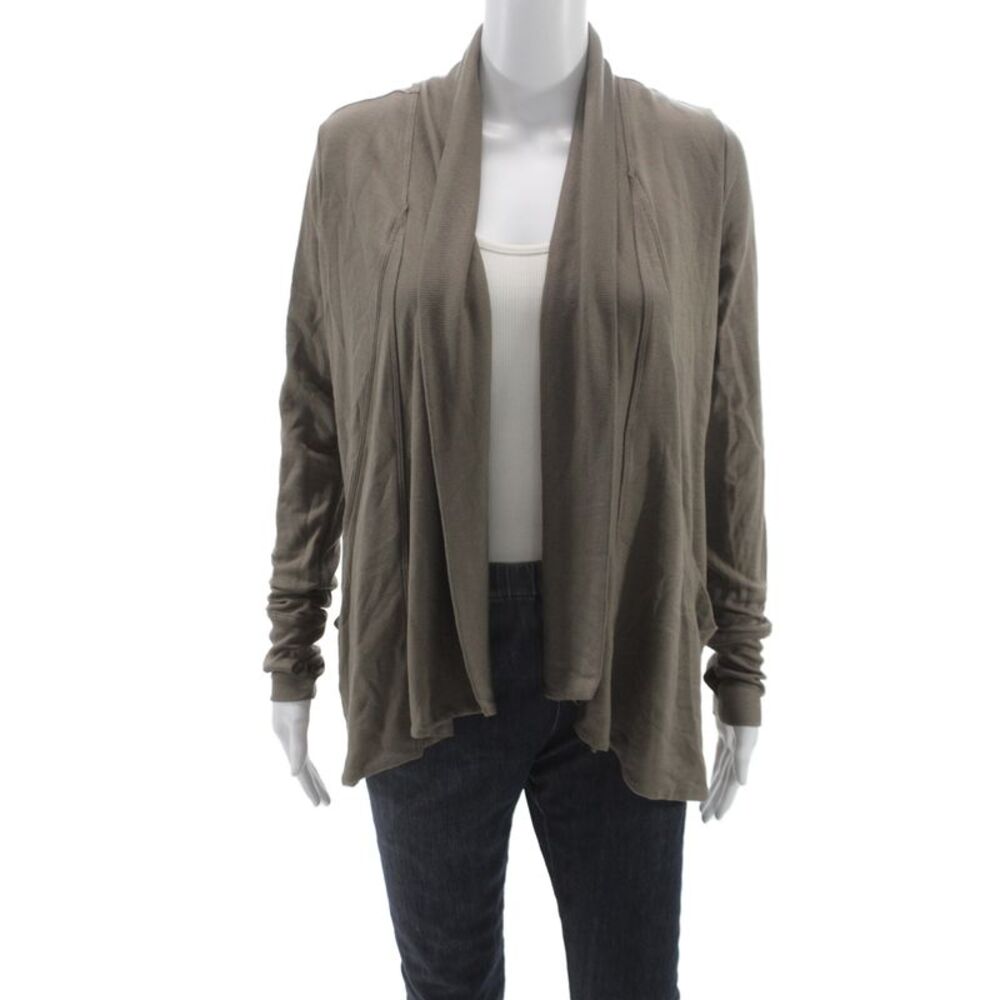 Splits 59 Women Brown Modal Spandex Long Sleeve Jacket Size S